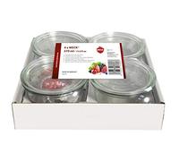 billiet Weck 55896W Lot de 4 Bocaux de Conservation en verre-250 ML