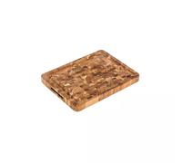 Billot bois de bout en teck avec rigole 40,6 x 30,5 x 3,8 cm TEAKHAUS