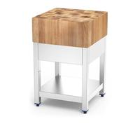 Billot de Boucher Inox et Bois de Chêne Fricosmos 1 G