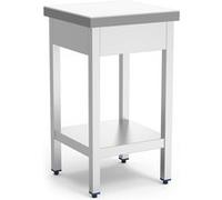 Billot de Boucher Professionnel Absorption Améliorée en Inox et Polyethylène Blanc Fricosmos 1 G