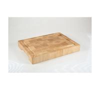 Billot en Charme avec rigole, dimensions 40X30X5 en bois debout