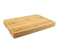 COOK CONCEPT - KD3239, Billot de découpe en Bambou épais avec 2 poignées latérales, Conçu pour la préparation de viandes, Dimensions 39 x 28,20 x 3,70 cm, Marron