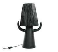 BILLY BOB - Lampe en terracotta noir à cordes H60 Noir
