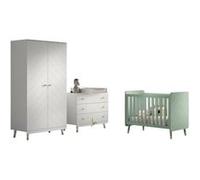 Billy set Commode armoire blanc lit vert Blanc G