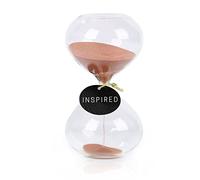 Biloba Sablier coloré en verre inspiré 3 min/5 min/30 min/60 min, décoration de bureau