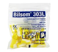 BILSOM 1007192 Bouchon Oreille Mousse par 10 Pairs Mixte Adulte, Jaune/Blanc