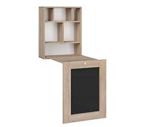 BIM Furniture Détails sur Le Bureau Pliable Tilt Table Murale Pliante pour Ordinateur Bureau ménager Sonoma Chêne