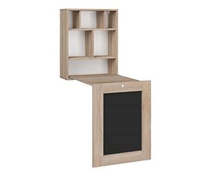 BIM Furniture Détails sur Le Bureau Pliable Tilt Table Murale Pliante pour Ordinateur Bureau ménager Sonoma Chêne