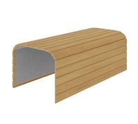 BIM Furniture Plateau de canapé 44 x 40 cm en bois flexible pour accoudoirs, pour télécommande TV, boissons et collations (aulne)