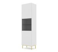 BIM Furniture Vitrine Ravenna B Foil MDF 60 cm - Blanc Mat | Bim Furniture - ref. 5903769732029 - 5903769732029 - Beige - Materiaux mixtes