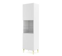 BIM Furniture Vitrine Ravenna B Foil MDF 60 cm - Blanc Mat | Bim Furniture - ref. 5903769732043 - 5903769732043 - Blanc - Materiaux mixtes