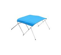Bimini Bateau 3 Arceaux 182x117x200-213cm Toile 600D Poteaux Support 4 Sangles Bleu