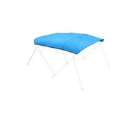 Bimini Bateau 4 Arceaux 213-244cm Toile Polyester Sac Rangement Bleu Pacifique