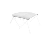 Bimini Bateau 4 Arceaux Compatible Avec Les Bateaux Large 213-244cm Cadre Alu Gris