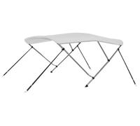 Bimini Bootsdach - Toile de protection solaire à 3 supports pour bateau - 183x180x137 cm - Vert armée