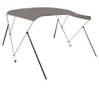 Bimini, housse de bateau - Toit ensoleillement à 3 arcs - Structure de toit haute - Protection contre les UV et le soleil - Imperméable et résistant aux déchirures - 183x140x137 cm - Vert armée