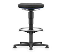 Bimos bimos Allround tabouret avec patins et repose-pieds, tissu noir, hauteur d'assise 560-830 mm Quantité:1