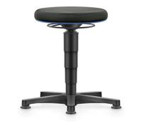 Bimos bimos Allround tabouret avec patins, tissu noir, hauteur d'assise 450-650 mm, anneau de couleur bleu Quantité:1