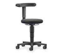 Bimos bimos Allround tabouret avec roulettes, tissu noir, hauteur d'assise 450-650 mm, support Flex Quantité:1