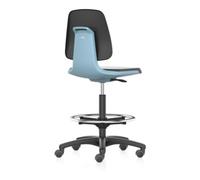 Bimos bimos Chaise de travail Labsit 4, cuir K bleu Hauteur d'assise 560-810 mm Quantité:1