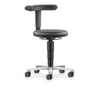 Bimos bimos ESD tabouret à roulettes, similicuir noir, hauteur d'assise 450-650 mm, support Flex Quantité:1