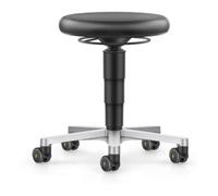 Bimos bimos ESD tabouret avec roulettes, similicuir noir, hauteur d'assise 450-650 mm Quantité:1