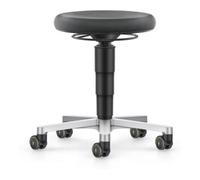 Bimos bimos ESD tabouret avec roulettes, Supertec noir, hauteur d'assise 450-650 mm Quantité:1