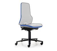 Bimos Chaise d'atelier pivotante Neon rouleaux sans élément rembourrage bleu 450-620 m Quantité:1
