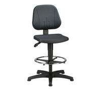 Bimos Chaise d'atelier pivotante Unitec patins + repose-pieds mousse intégrale noir 58 Quantité:1