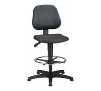 Bimos Chaise d'atelier pivotante Unitec patins + repose-pieds mousse intégrale noir 58 Quantité:1