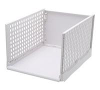 Bin pliant pour les vêtements ménagers Boîte de rangement Diviseur tiroir Pull cadre Kiliaadk694 Blanc G