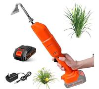 Binette électrique, outil de jardin sans fil avec 2 batteries rechargeables, houe de jardinage manuelle et désherbeur électrique pour ameublir le sol et désherber