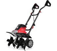 Bineuse électrique pour le jardin (1500W, profondeur de travail de 22 cm, largeur de travail de 43 cm). Motobineuse électrique, fraise rotative pliable avec 6 lames de labour | 400 tr/min | Interrupte