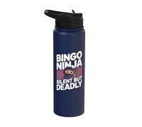 Bingo Ninja - Joueur de bingo amusant Stainless Steel Insulated Water Bottle