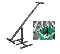BINGOX Compacteur manuel de recyclage des déchets pour une utilisation en extérieur, compacteur de poubelle sans contact pour poubelles à roulettes de 120 à 660 L, poubelle de compactage en fer