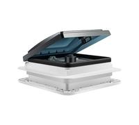 biniliubi Ventilateur Camping Car 12V, Ventilateur Pour Camping-Car De Toit Silencieux IP68 Avec Lampe LED, Extraction et Admission d’Air, Moustiquaire, 28x28 cm, Pour Van, Caravane, Extérieur