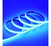BININBOX Bandeau LED Lumineuse COB IP68 Étanche Néon 320LED/M Découpable 24V Ruban LED Light Strip Décoration pour Escalier, Aquarium, Piscine, Chambre, Noël, Fête (Lumière Bleu, 50 Mètres)
