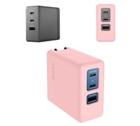 Binovaren Coque de protection en silicone pour chargeur DJI Power 140 W GaN, coque souple pour chargeur portable, résistante aux chocs et aux rayures, anti-chute, anti-traces de doigts, rose