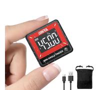 BINTA Inclinomètre Numérique Mini 4 x 90° ±0,2°, Mesureur d’Angle Digital 0,05° Résolution, Base Magnétique Rechargeable USB Type-C IP54, Mesure Relative/Absolue, pour Menuiserie et Chantier