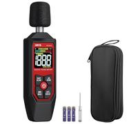 BINTA Sonomètre Décibelmètre Portable 30-130 dB, Pondération A/C Commutable, Écran LCD Rétroéclairé Blanc, Fonction MAX/MIN Data Hold, Testeur Niveau Sonore Maison Chantier Usine