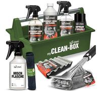 bio-chem Grill Kit nettoyage barbecue 9 pcs avec boîte de rangement | Décapant résine - Nettoyant surfaces bbq - Produit entretien inox- Spray d’huile - Entretien pro complet avec accessoires