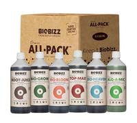 Biobizz All Pack Indoor Kit Engrais Organiques Complet 500 ml Croissance et Floraison