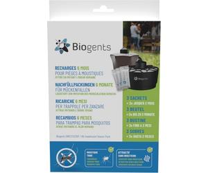 BIOGENTS Recharges 6 Mois | 3x2 Mois | Attractifs Piège Extérieur Anti-Moustiques BG-MOSQUITAIRE | Efficace Contre Les Moustiques Tigres | Pack De Saison BG-SWEETSCENTX3, Blanc