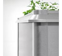 Biohort protection contre les escargots pour jardinière surélevée 2 x 1 quartz gris métallisé