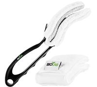 BIOLAB Pince de nettoyage pour lamelles (avec 2 tampons) Brosse de nettoyage extérieure pour store romain Nettoyeur de stores et de lamelles