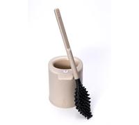 Biom Paris - Brosse WC Innovante Hygiénique sans Poils avec Support - Brosse Toilette Anti-Goutte, Antibactérienne - Balai WC Design, Reste Propre - 100% Fabriqué en France