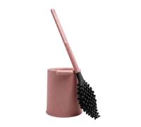 Biom Paris - Brosse WC Innovante Hygiénique sans Poils avec Support - Brosse Toilette Anti-Goutte, Antibactérienne - Balai WC Design, Reste Propre - 100% Fabriqué en France