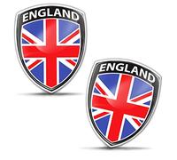 Biomar Labs® 2 x 3D Flexibles Autocollant Badge Stickers Drapeau National Royaume-Uni UK GB Britannique Union Jack Emblème Voiture Auto Moto F 150