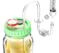 Biomed Solutions Lot de 3 couvercles de culture Lliquid améliorés avec tube pour extraction de milieux standard Mason Jar Mycology Tube Couvercle pour la culture de champignons