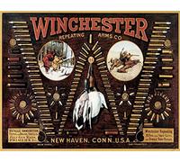 Bioprocess Winchester Arms Plaque métallique en étain : Bullet Board affiche 20,3 x 30,5 cm